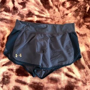 Under Armour Women's Blue Shorts with built in underwear